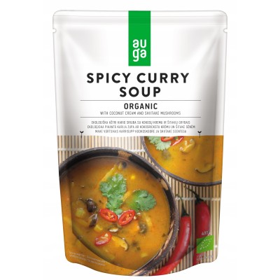 Zupa Curry z Kremem Kokosowym i Grzybami Shiitake