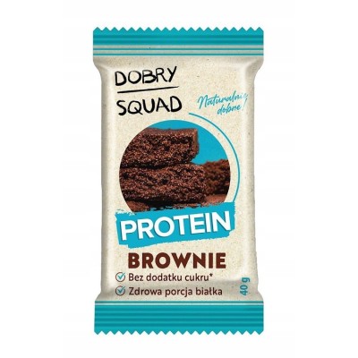 Ciastko Proteinowe o Smaku Brownie bez Dodatku Cukru Bezglutenowe 40g