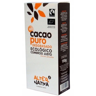 Kakao Odtłuszczone w Proszku Bezglutenowe Bio 150g