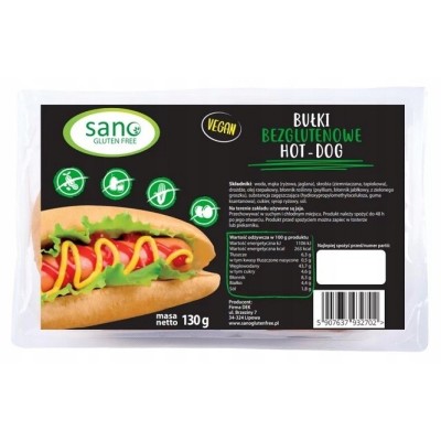 Bułki Bezglutenowe Hot-Dog 2x65 g