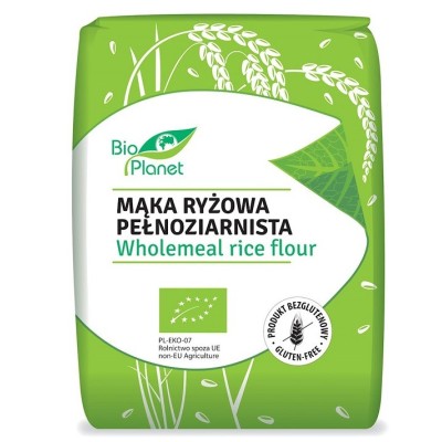 Mąka Ryżowa Pełnoziarnista Bezglutenowa Bio 1kg