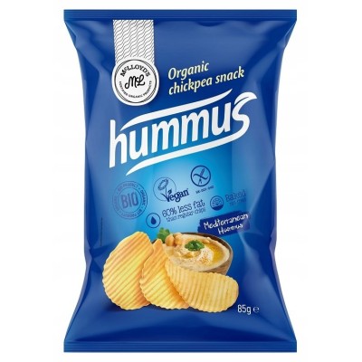 Chipsy z Ciecierzycy o Smaku Hummusu Bezglutenowa Bio 85 g