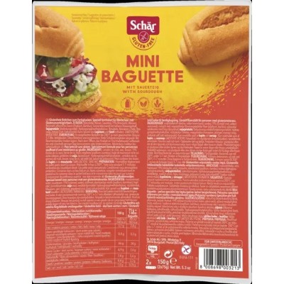 Mini Baguette-bagietki do zapiekania 150g Schar