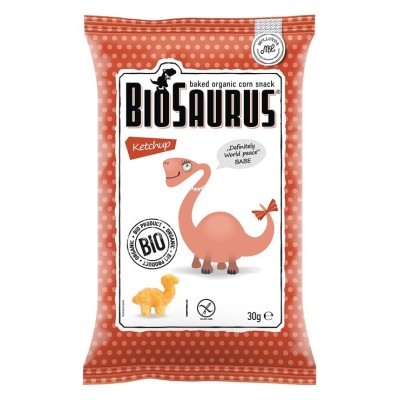 Chrupki Dinozaury o Smaku Ketchupowym 30g