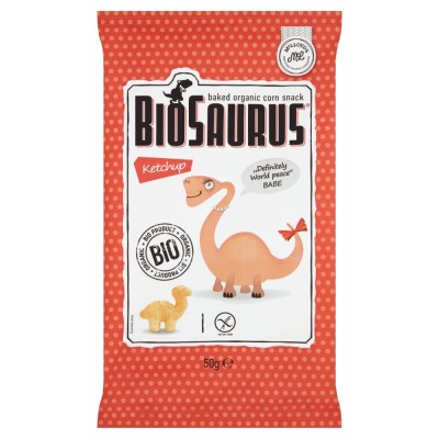 Chrupki Dinozaury o Smaku Ketchupowym 50g
